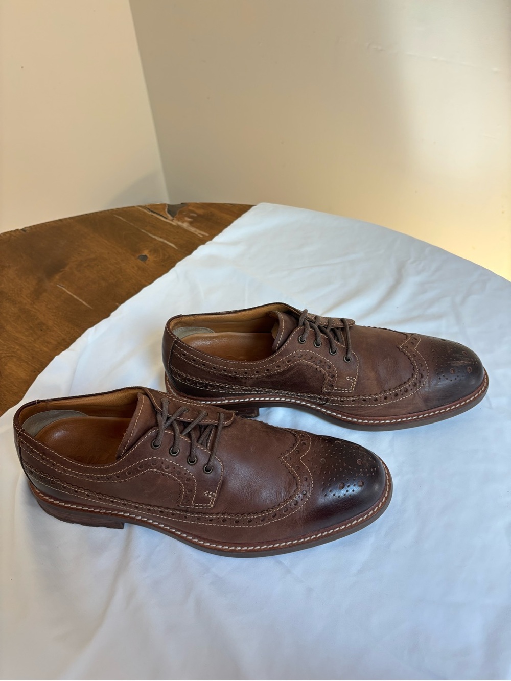Sperry Gold Cup - Brown Wingtip Brogue Leather Dress Shoes - Men’s US Size 10.5M